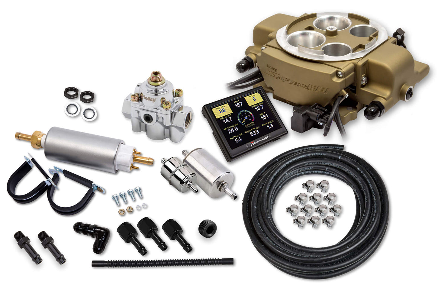 Holley EFI 550-869K Sniper EFI Quadrajet™ Master Kit Holley EFI 550-869K