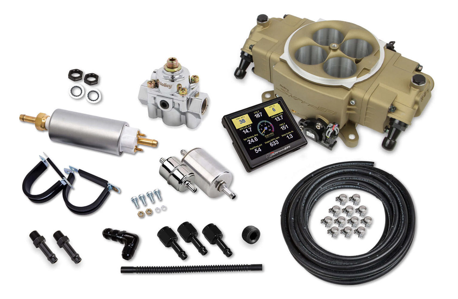 Holley EFI 550-872K 4150 Sniper Stealth Master Kit Holley EFI 550-872K