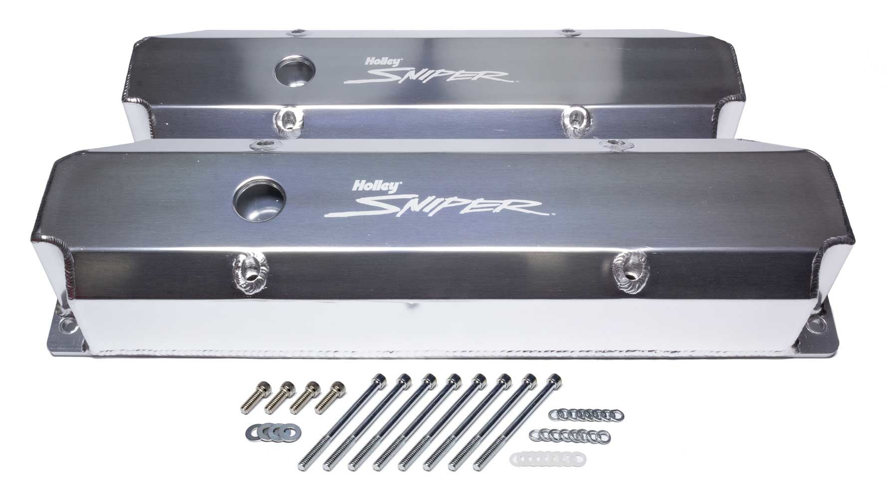 Holley 890006 Sniper Fabricated Valve Covers  BBM Tall Holley 890006