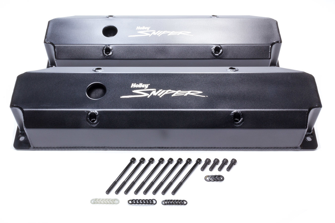 Holley 890006B Sniper Fabricated Valve Covers  BBM Tall Holley 890006B