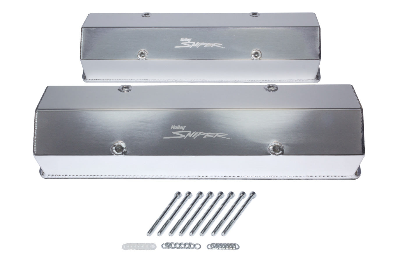 Holley 890008 Sniper Fabricated Valve Covers  SBC Tall Holley 890008