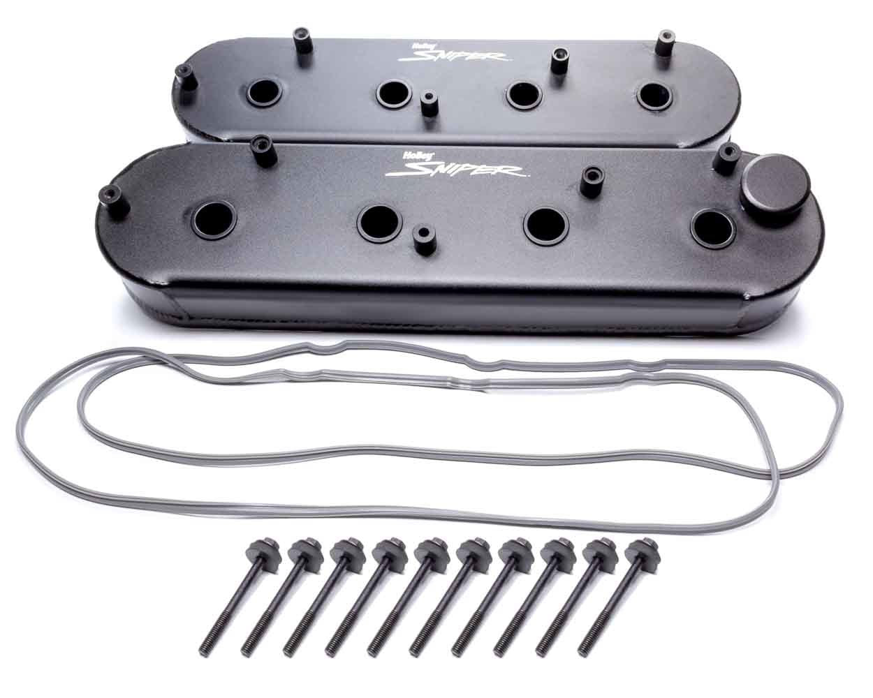 Holley 890014B Sniper Fabricated Valve Covers  SGM LS Tall Holley 890014B