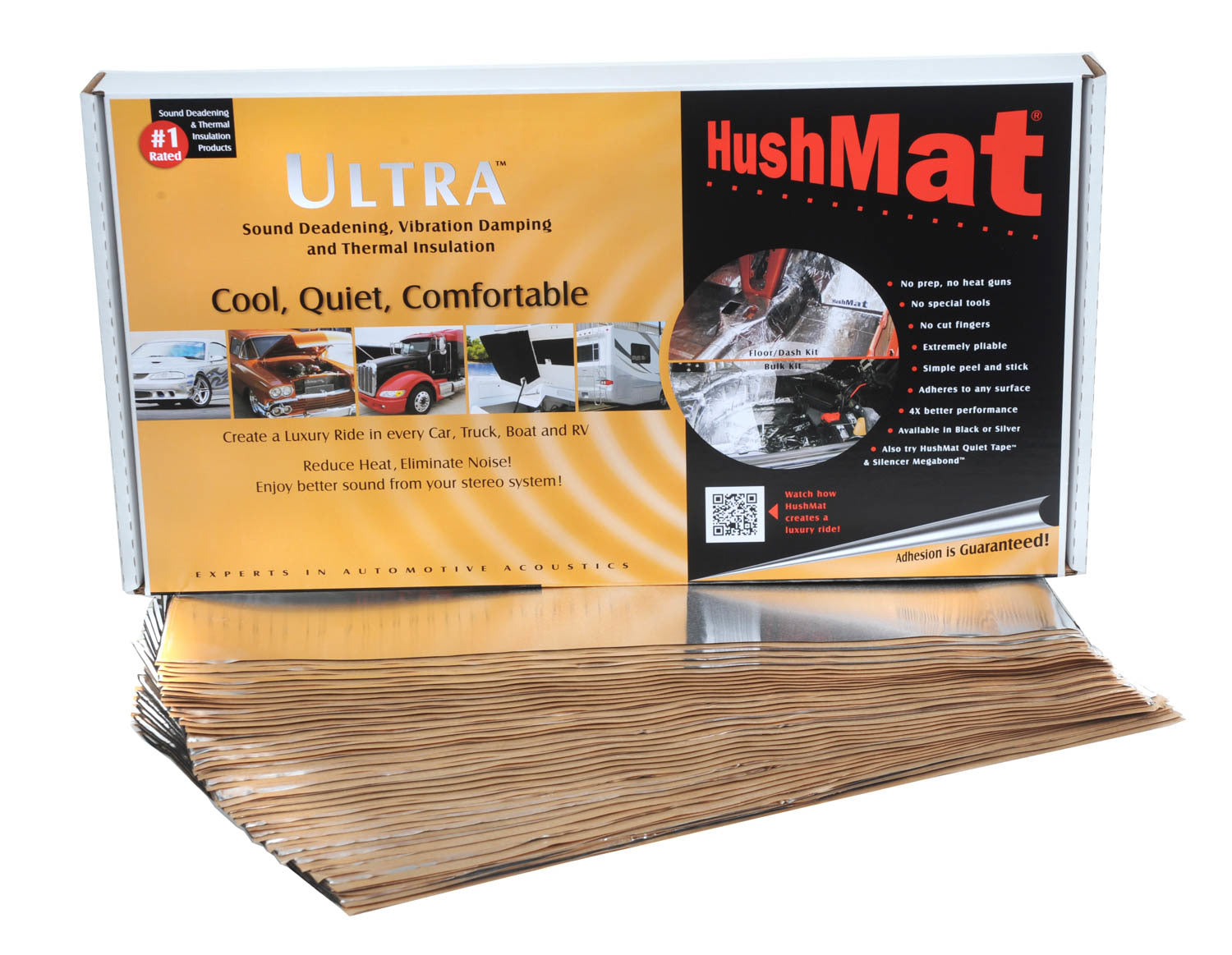 Hushmat 10501 Ultra Bulk Kit- 30 pc 12in.x23in. Silver Hushmat 10501