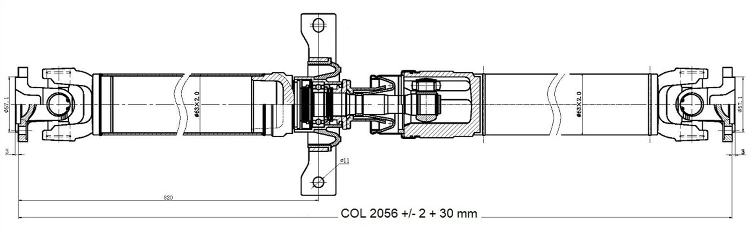 DSS HO-304 Drive Shaft Assembly DSS HO-304