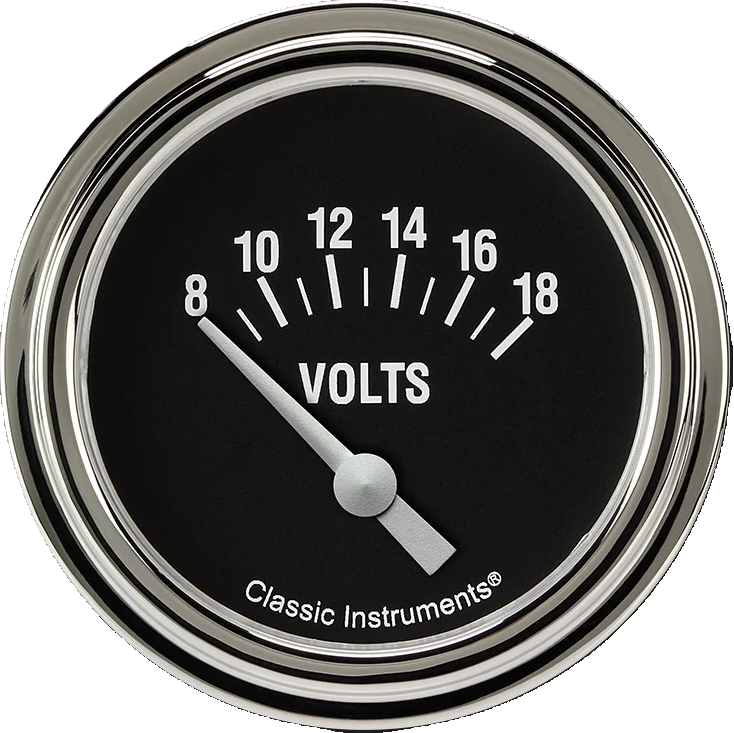 Classic Instruments HR230SLF Hot Rod 2 5/8" Volt Gauge Classic Instruments HR230SLF