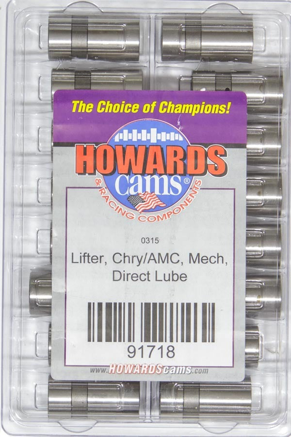 Howards Cams Inc 91718 Solid Lifters - AMC / Mopar - Direct Lube Howards Cams Inc 91718