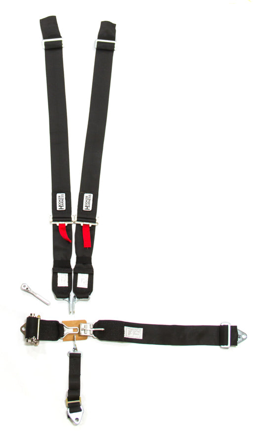 Hooker Harness 51000 5-Pt Harness System LL Ratchet Adj Black Hooker Harness 51000