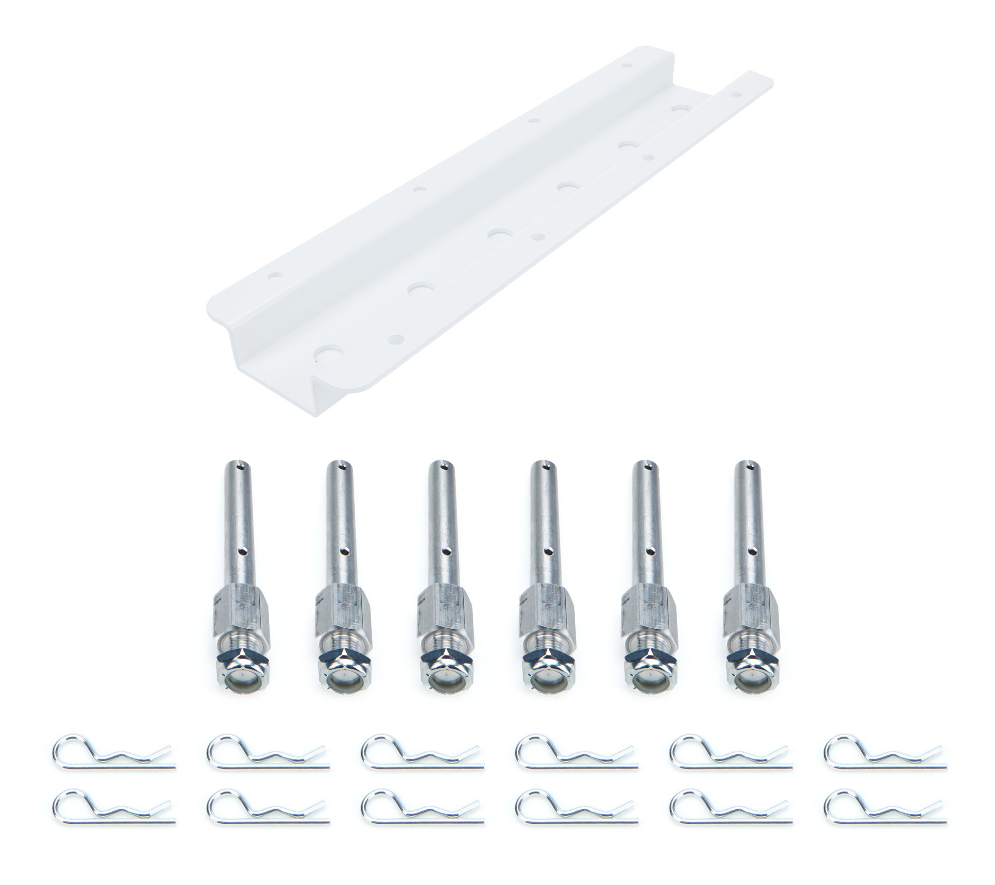Hepner Racing Products HRP6522D-15-WHT Shock Rack Wall Mounts Double 15in White Hepner Racing Products HRP6522D-15-WHT