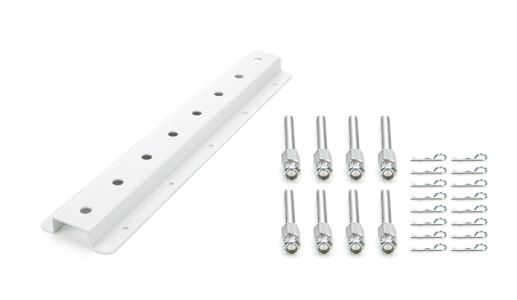 Hepner Racing Products HRP6522D-20-WHT Shock Rack Wall Mounts Double 20in White Hepner Racing Products HRP6522D-20-WHT