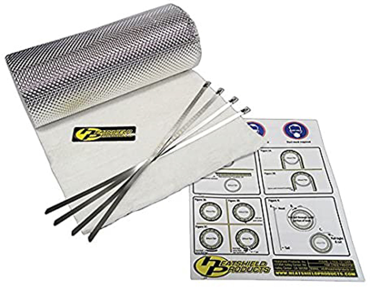 Heatshield Products 176005 Armor Kit 1/2in Thick x 12in Wide x 5ft w/ties Heatshield Products 176005