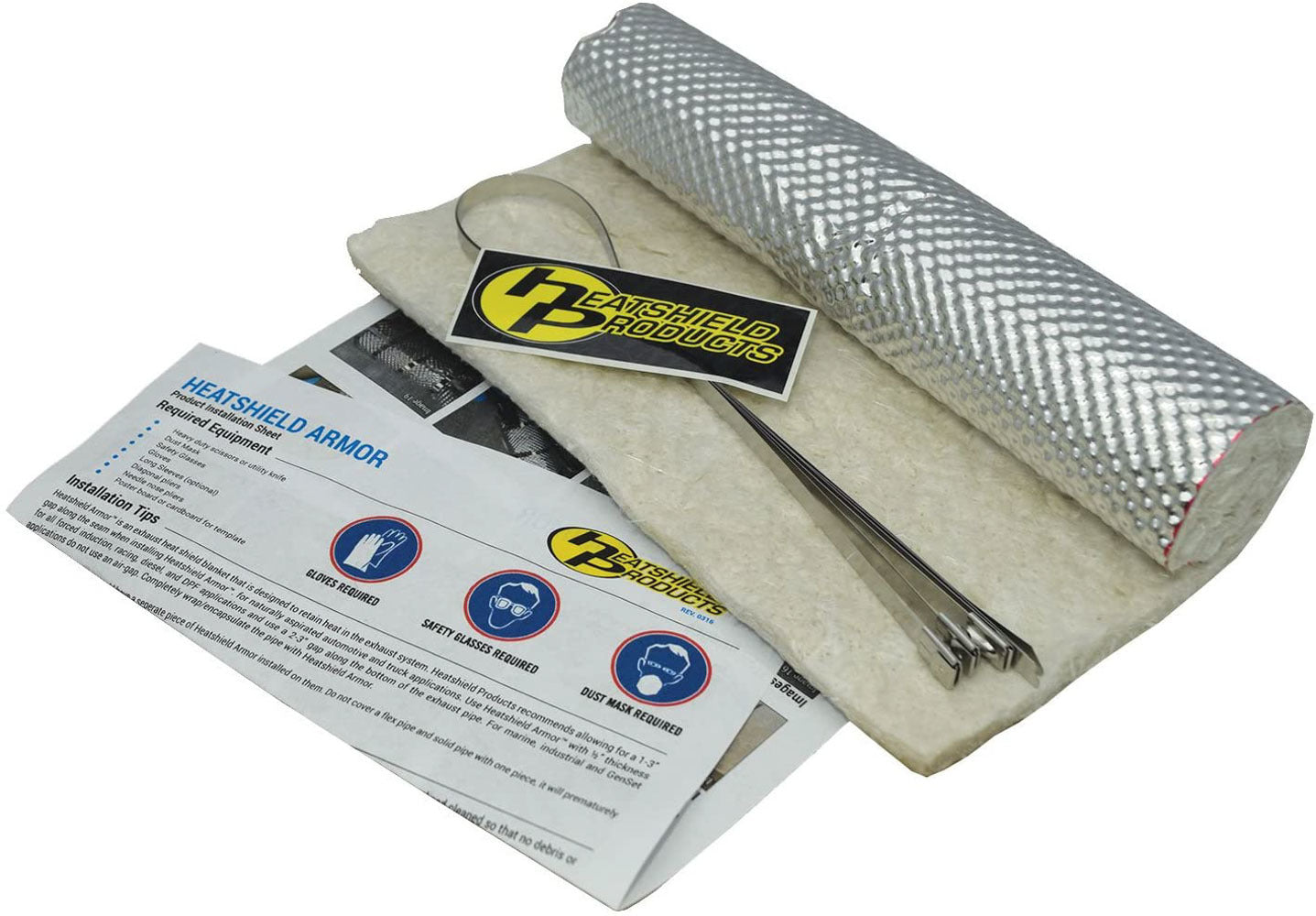 Heatshield Products 177201 Heatshield Armor Kit w/ ties 12 in x 10 in Heatshield Products 177201