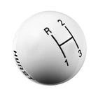 Hurst 1637624 Shifter Knob; White 3-Speed; 3/8 in. 16 Threads; Hurst 1637624