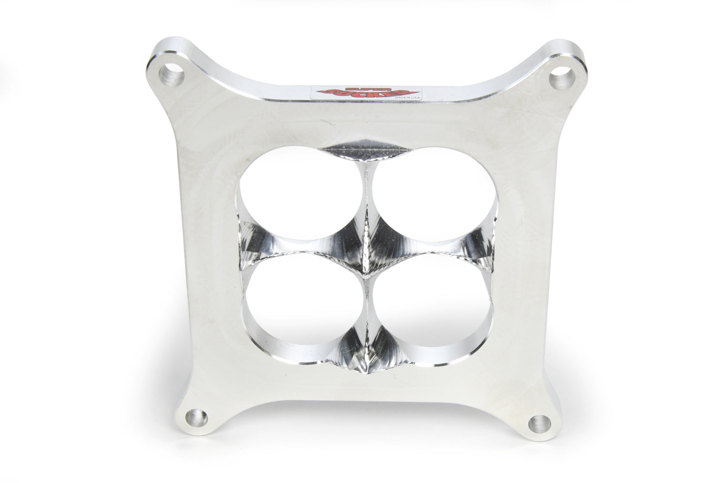 High Velocity Heads SS4150-1DPAL 1in. Super Sucker Alm. Carb. Spacer - 4150 High Velocity Heads SS4150-1DPAL