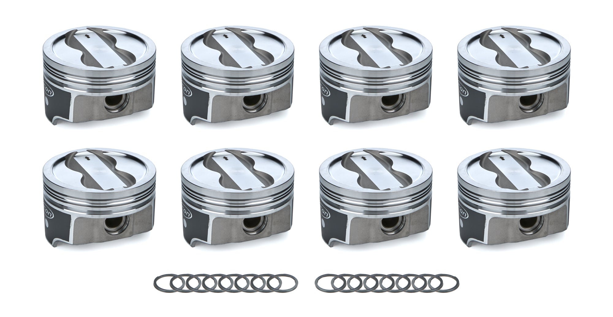 Icon Forged Pistons IC10011.030 SBC Dish FHR Piston Set 4.030 Bore -18cc Icon Forged Pistons IC10011.030