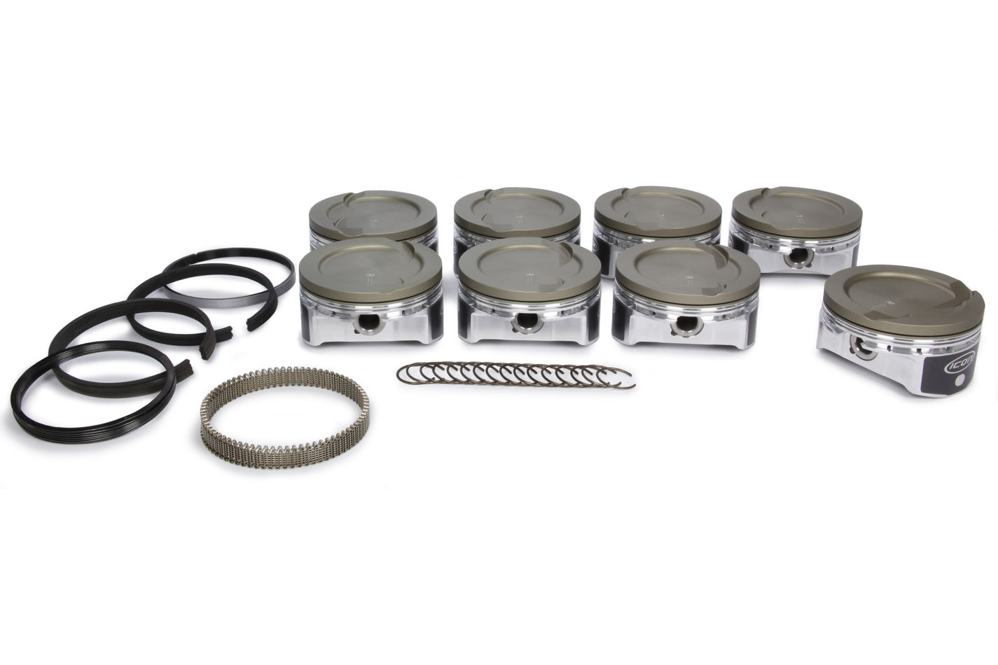 Icon Forged Pistons IC529CAKTS.030 LS 6.0/6.2L Dish Forged Piston/Ring Set 4.030 Icon Forged Pistons IC529CAKTS.030