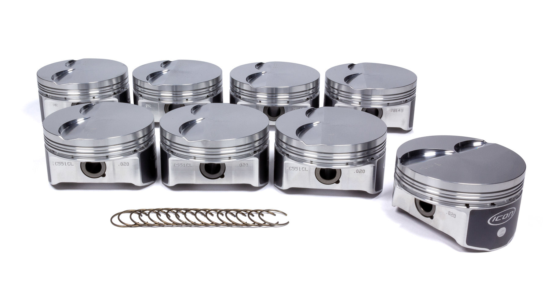 Icon Forged Pistons IC551C.030 LS 6.0L/6.2L FT Forged Piston Set 4.030 Bore Icon Forged Pistons IC551C.030