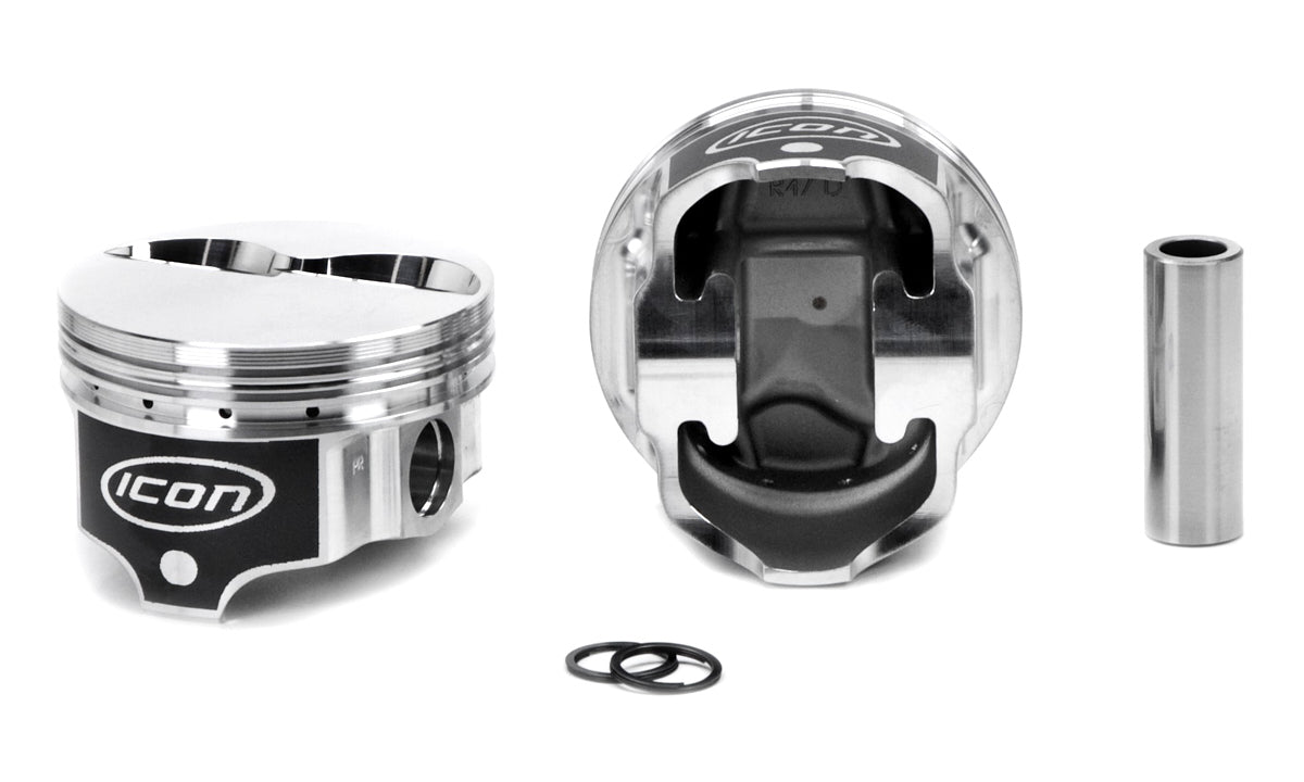 Icon Forged Pistons IC719.030 SBF FT Forged Piston Set 4.030 Bore -4.8cc Icon Forged Pistons IC719.030