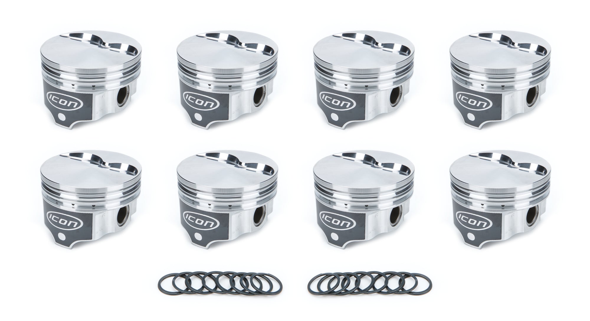 Icon Forged Pistons IC741.060 SBM 360 FT Piston Set 4.060 Bore +5cc Icon Forged Pistons IC741.060