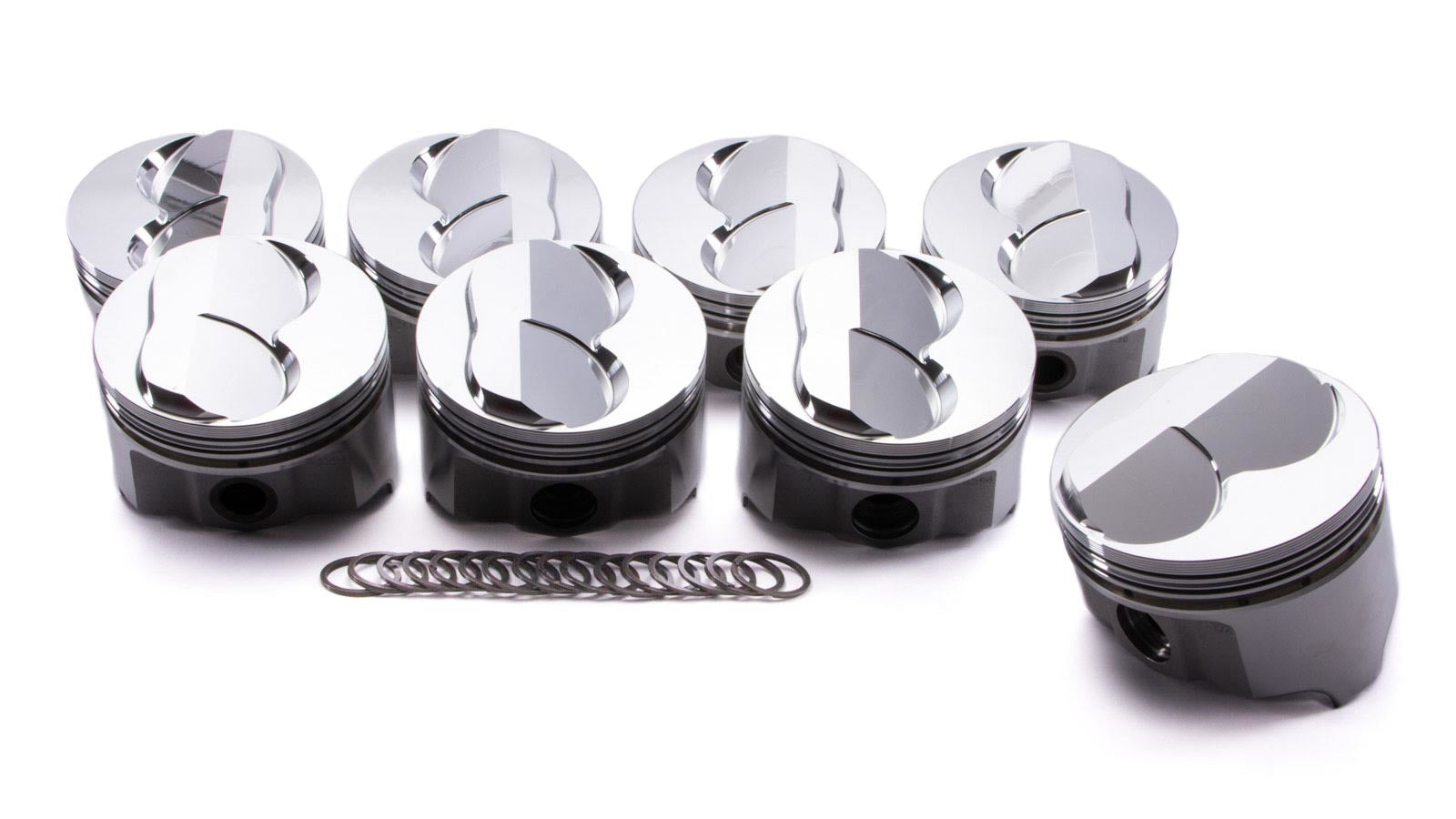 Icon Forged Pistons IC802.030 SBC Forged Domed Piston Set 4.030 Bore Icon Forged Pistons IC802.030