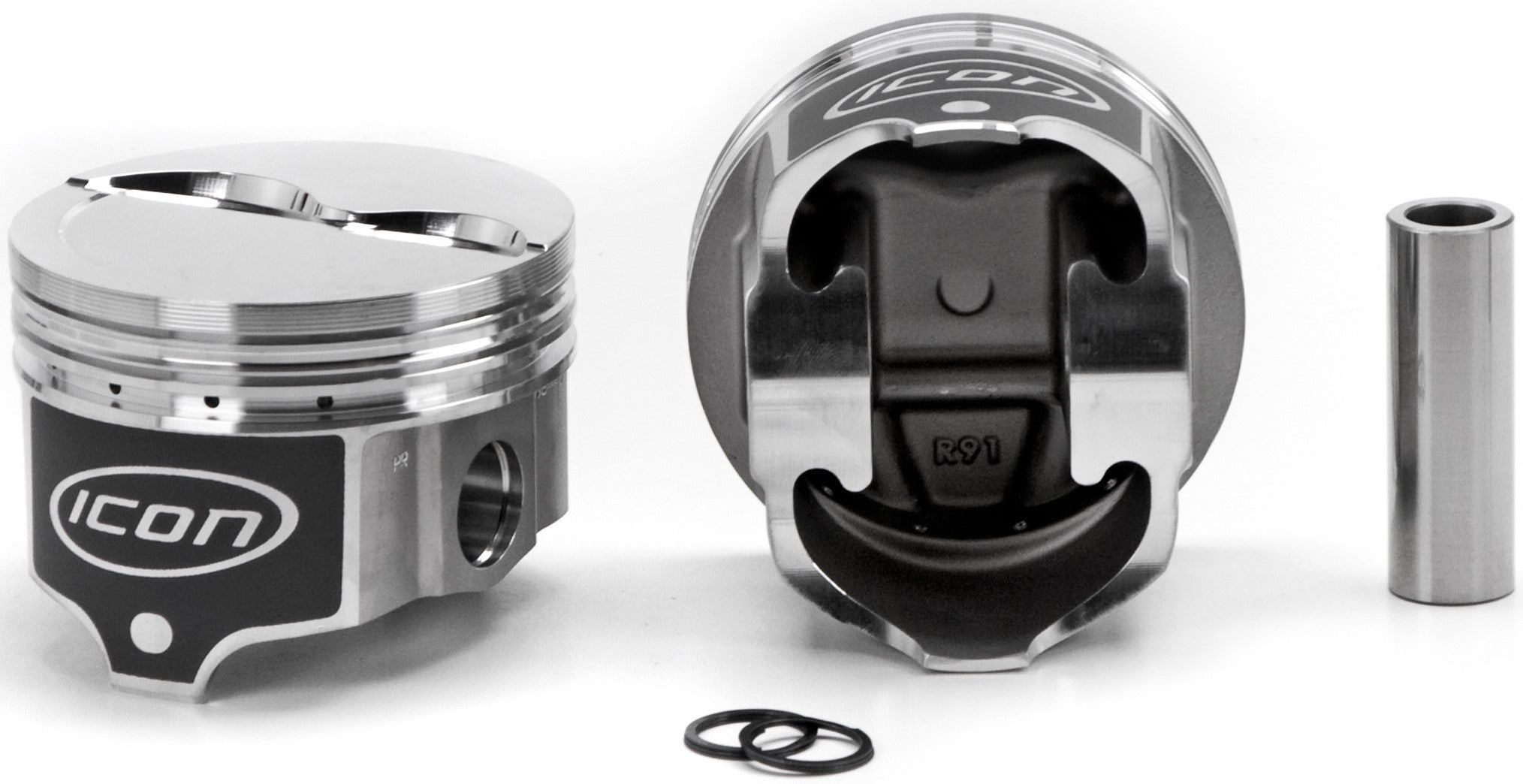 Icon Forged Pistons IC836.030 BBM Dished Piston Set 4.350 Bore  -12cc Icon Forged Pistons IC836.030