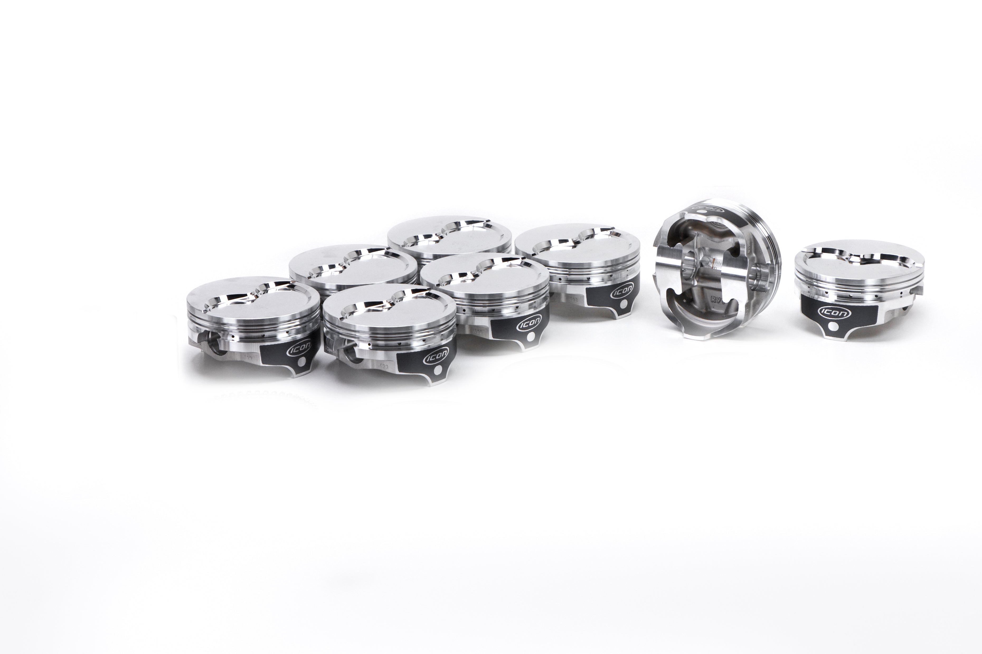 Icon Forged Pistons IC841.033 BBM Dished Piston Set 4.375 Bore -23.7cc Icon Forged Pistons IC841.033