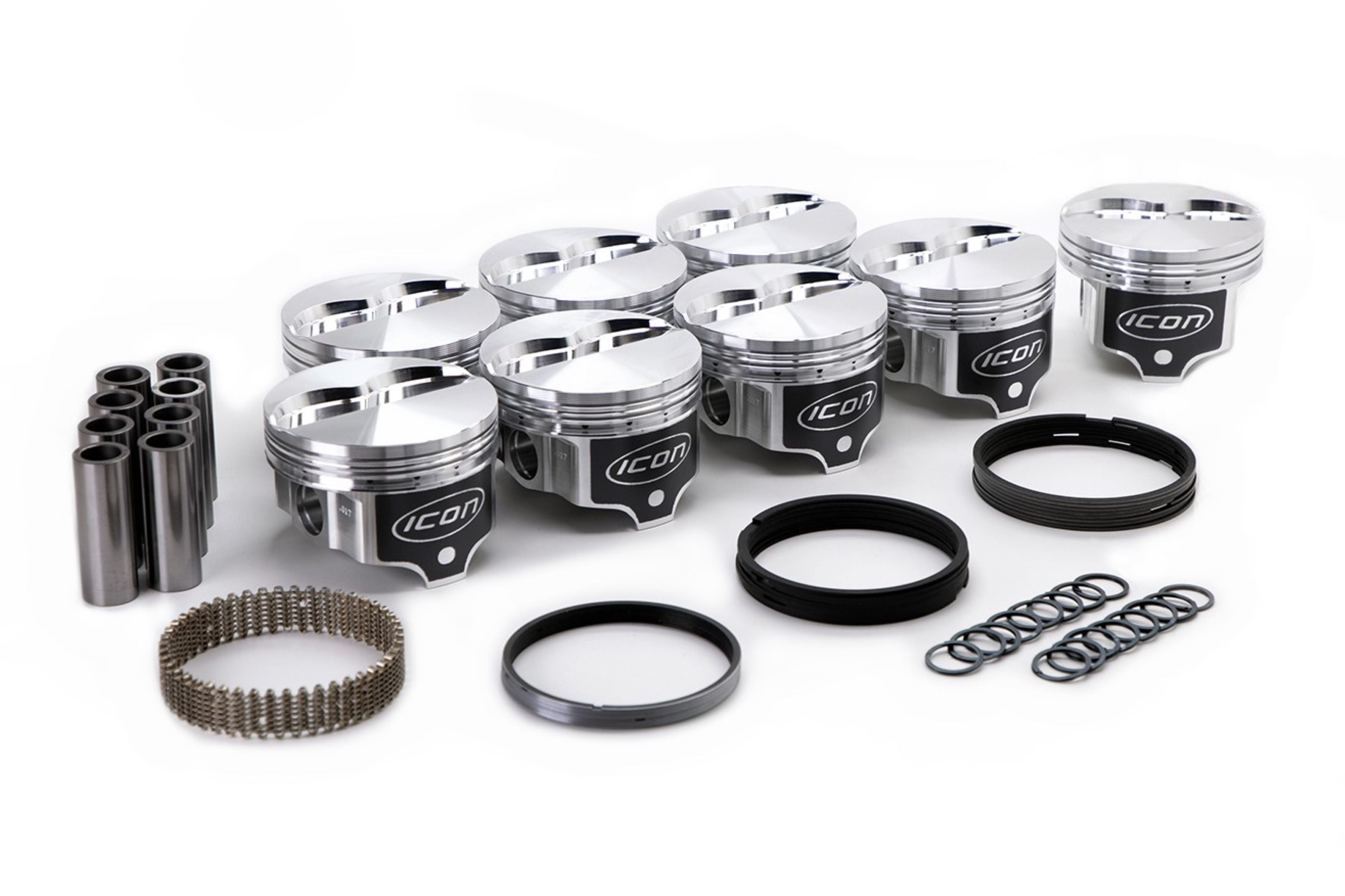 Icon Forged Pistons IC864.017 BBF FE FT Piston Set 4.233 Bore  -4.5cc Icon Forged Pistons IC864.017