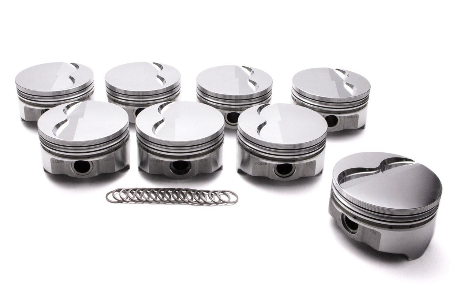 Icon Forged Pistons IC941.030 Pontiac V8 FT Piston Set 4.155 Bore -4.30cc Icon Forged Pistons IC941.030