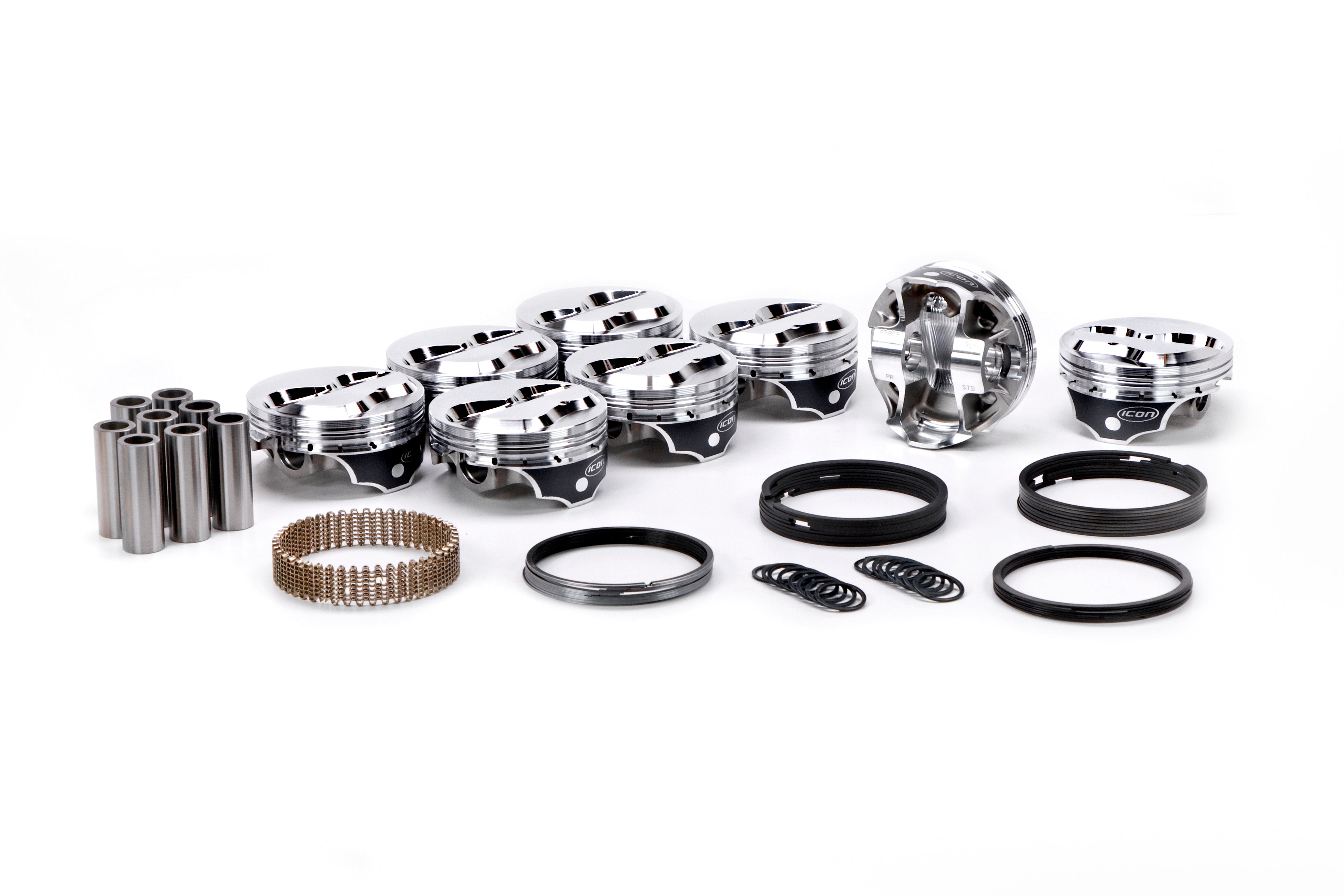 Icon Forged Pistons IC965.060 SBC Domed Forged Piston Set 4.125 Bore +7.8cc Icon Forged Pistons IC965.060