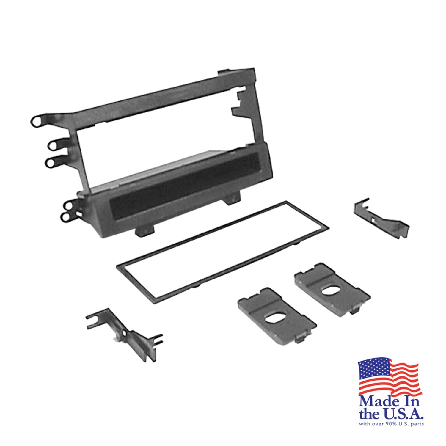Custom Fit Single DIN w/Molded Pocket Dash Kit Scosche IM2120B