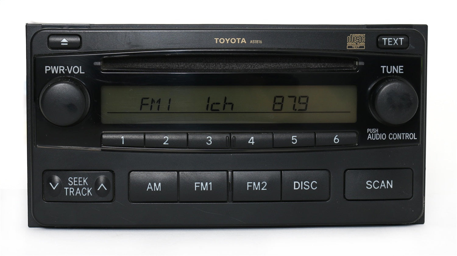 1 Factory Radio 638-58716-NOA AM FM Radio CD Player; Remanufactured; Black; OE Part Number: 86120-02400; 1 Factory Radio 638-58716-NOA
