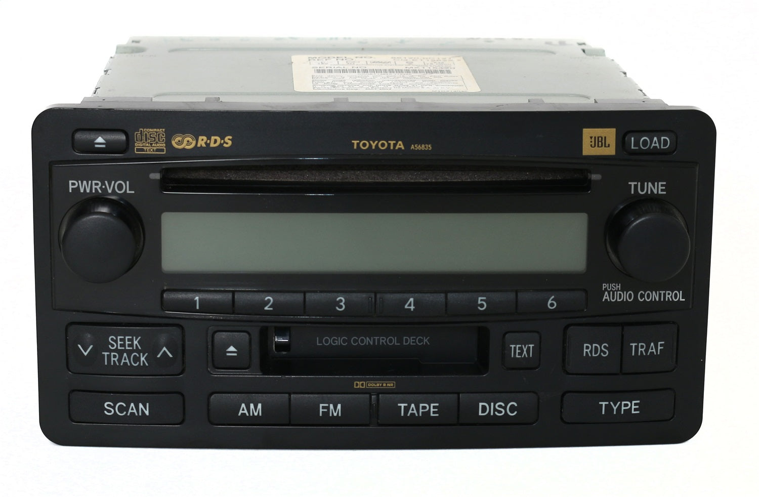 1 Factory Radio 638-58553-NOA AM FM Radio CD Cassette Player 1 Factory Radio 638-58553-NOA