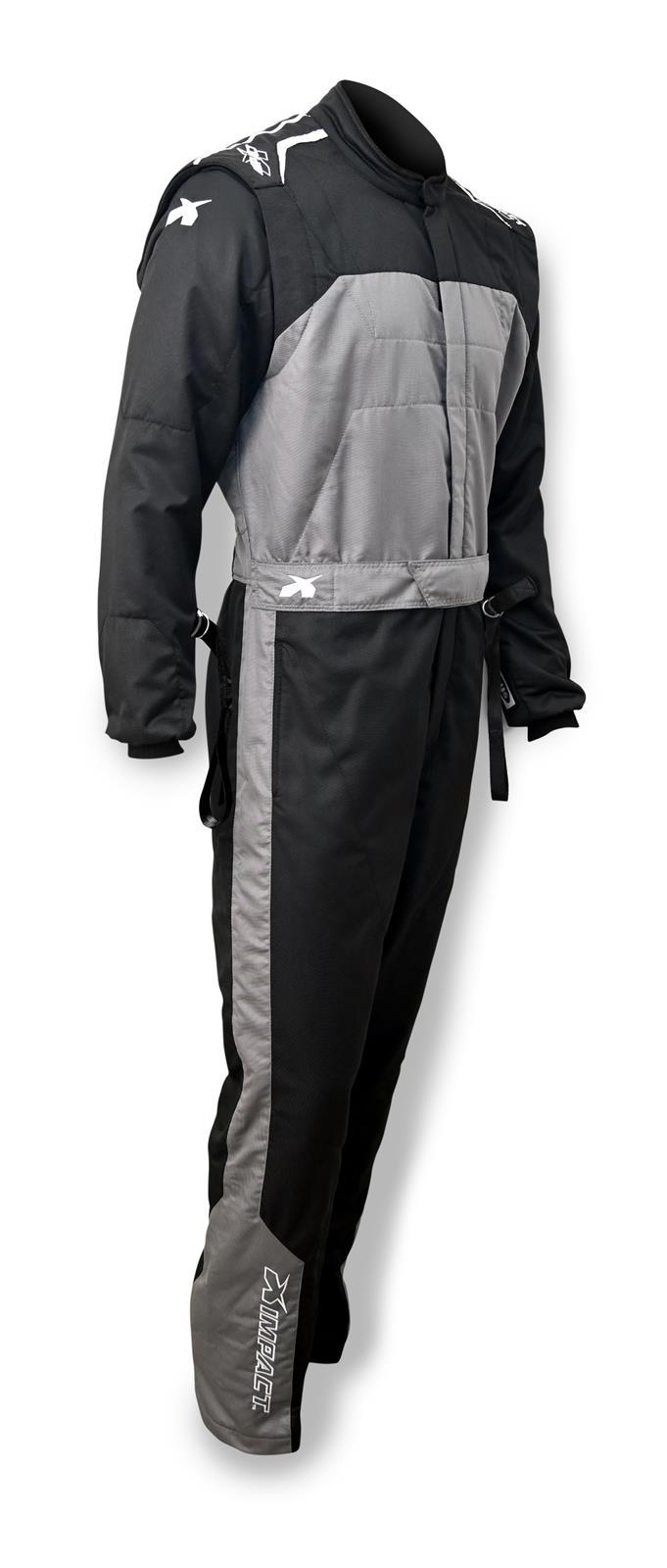 Impact Products 21411613 Suit Mini Racer 2.4 1pc X-Large Blk/Gry Impact Products 21411613