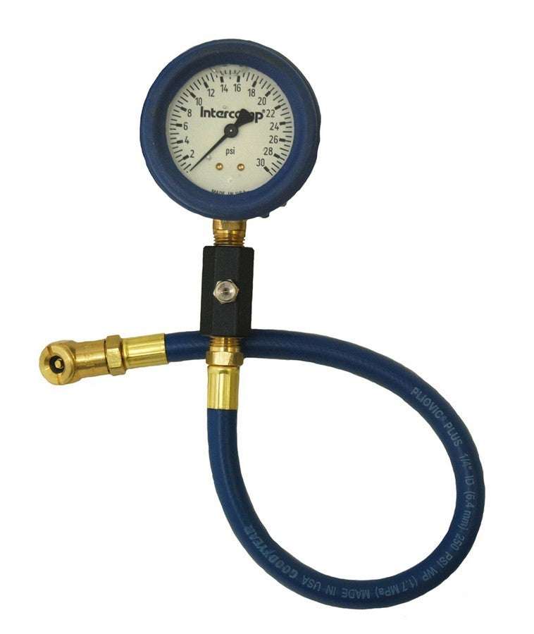 Intercomp 360066 Deluxe Air Gauge 2.5in 0-30 Liquid Filled Intercomp 360066