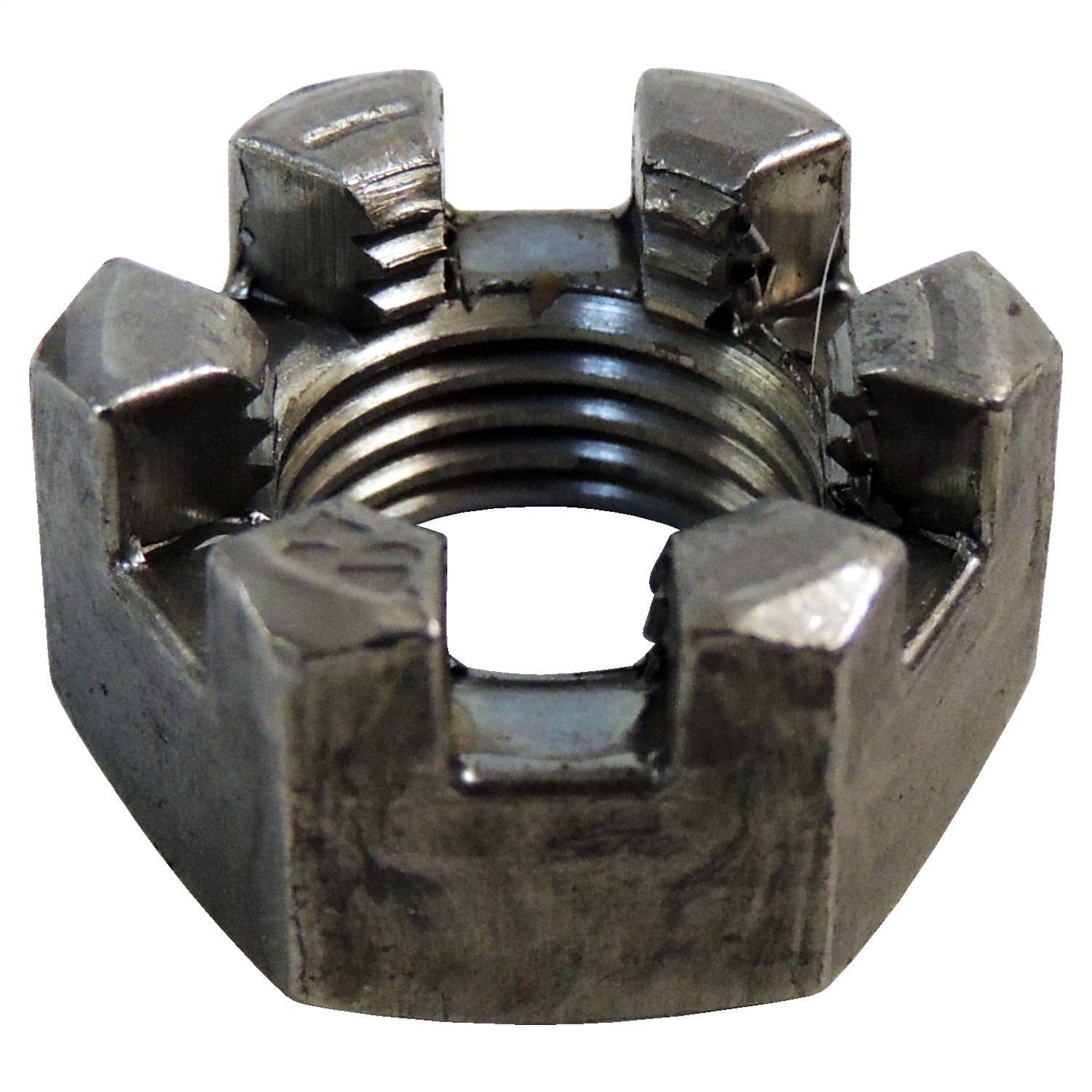 Crown Automotive Jeep Replacement J0274428 Tie Rod End Castle Nut; Front; 1/2 in. 20 TPI; Crown Automotive Jeep Replacement J0274428