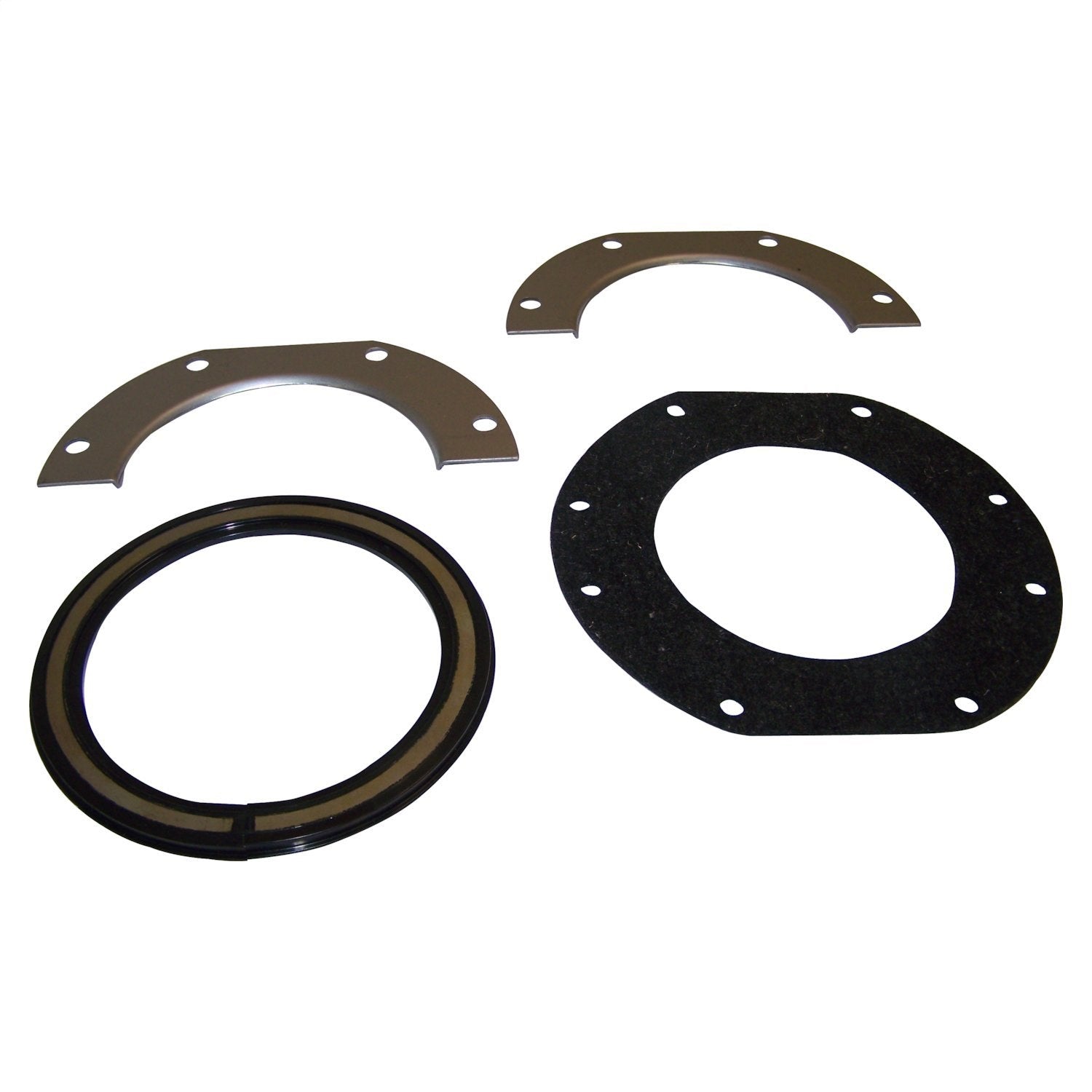 Crown Automotive Jeep Replacement J0915664 Steering Knuckle Seal Kit; Front; Incl. 2 Retaining Plates/1 Felt Seal/1 Seal; Crown Automotive Jeep Replacement J0915664