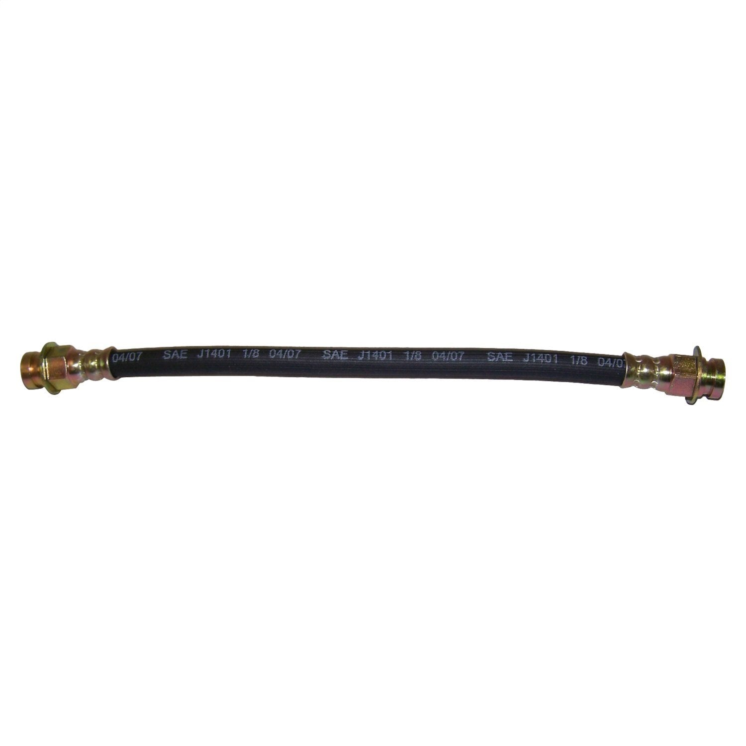Crown Automotive Jeep Replacement J0937347 Brake Hose; Front; w/10 in. Brakes; 10 in. Long; Crown Automotive Jeep Replacement J0937347