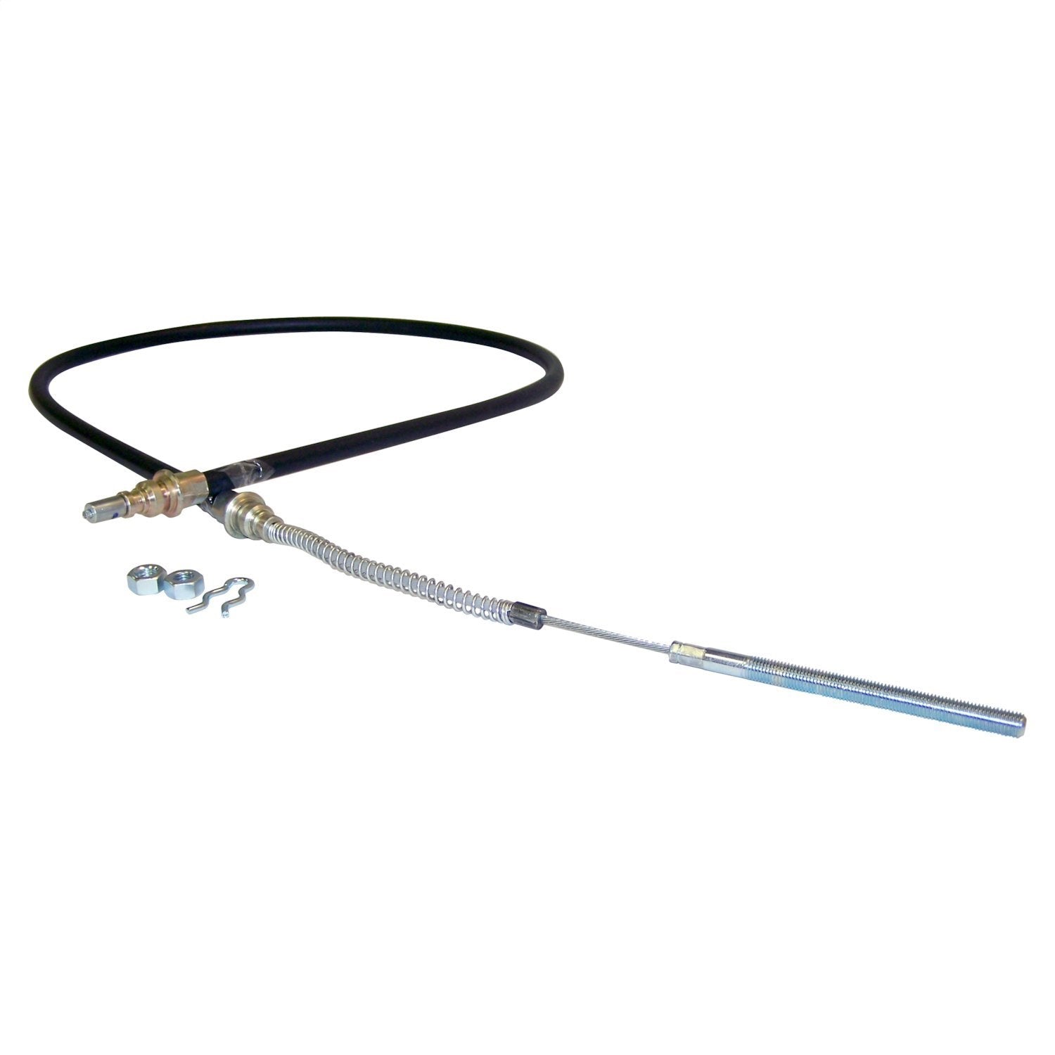 Crown Automotive Jeep Replacement J5355287 Parking Brake Cable; Front; 51.875 in. Long; Crown Automotive Jeep Replacement J5355287