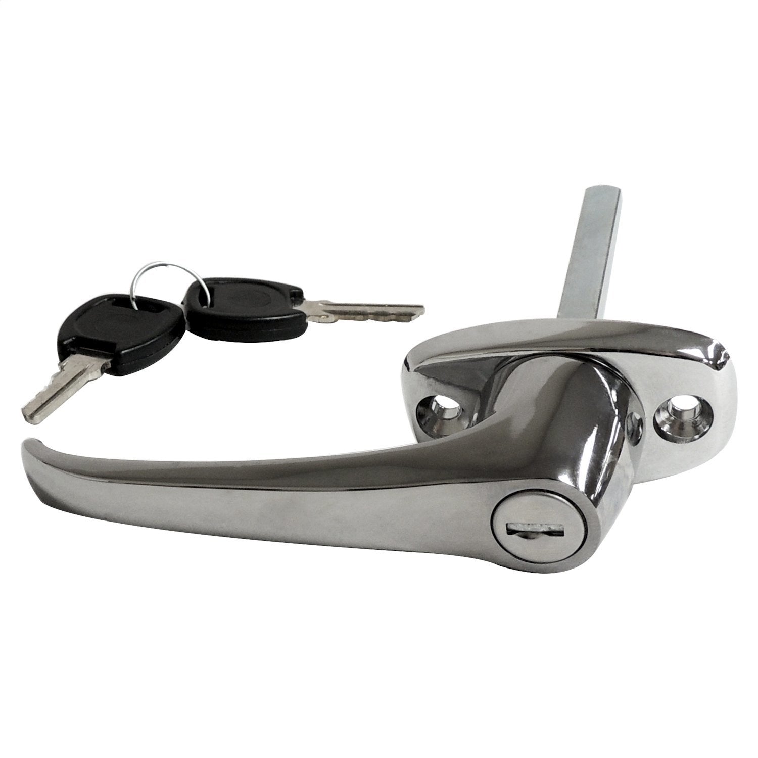 Crown Automotive Jeep Replacement J8128461 Exterior Door Handle; Incl. Lock Cylinder; Chrome; Crown Automotive Jeep Replacement J8128461