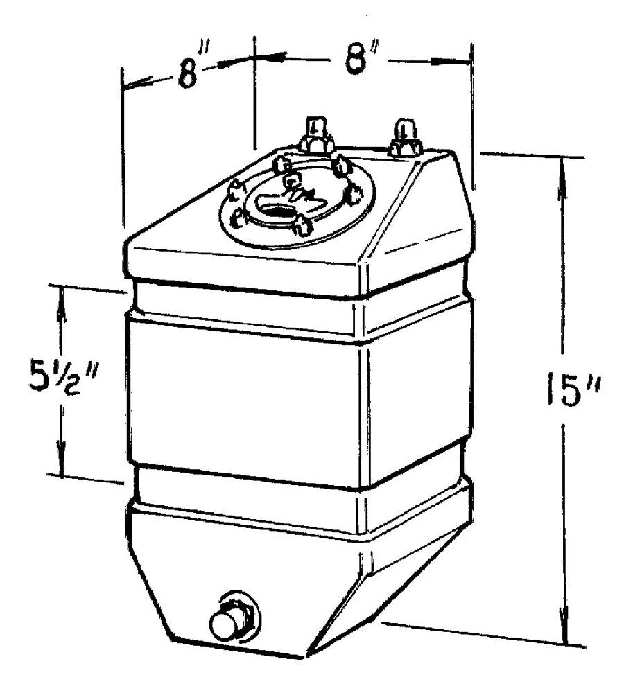 JAZ Products 220-303-01 3-Gallon Pro Drag Fuel Cell JAZ Products 220-303-01