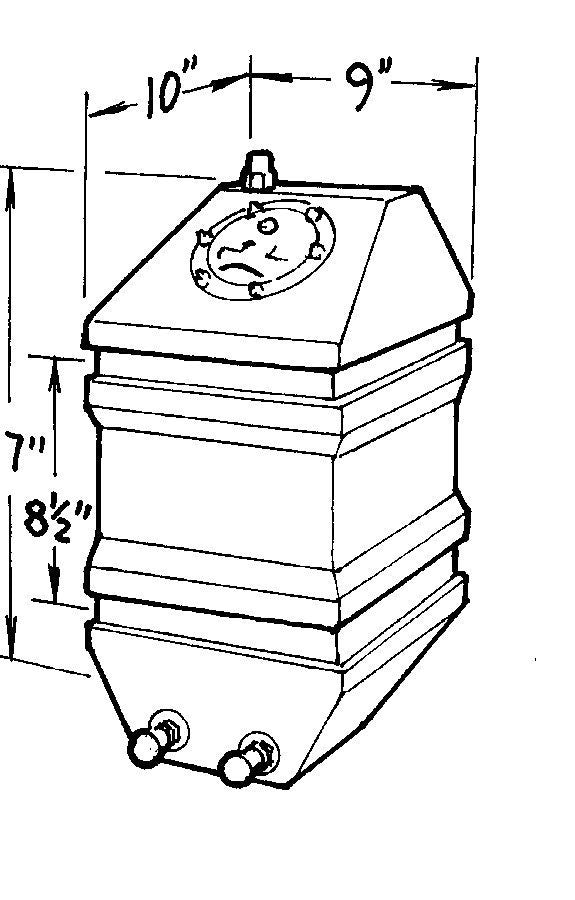 JAZ Products 250-004-01 4-Gallon Drag Race Cell JAZ Products 250-004-01