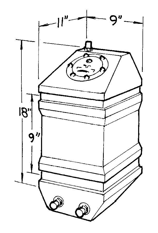 JAZ Products 250-105-01 5-Gallon Drag Race Cell JAZ Products 250-105-01
