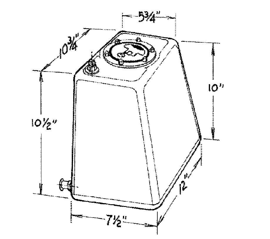 JAZ Products 290-103-01 3-Gallon Econo Rail Fuel Cell JAZ Products 290-103-01