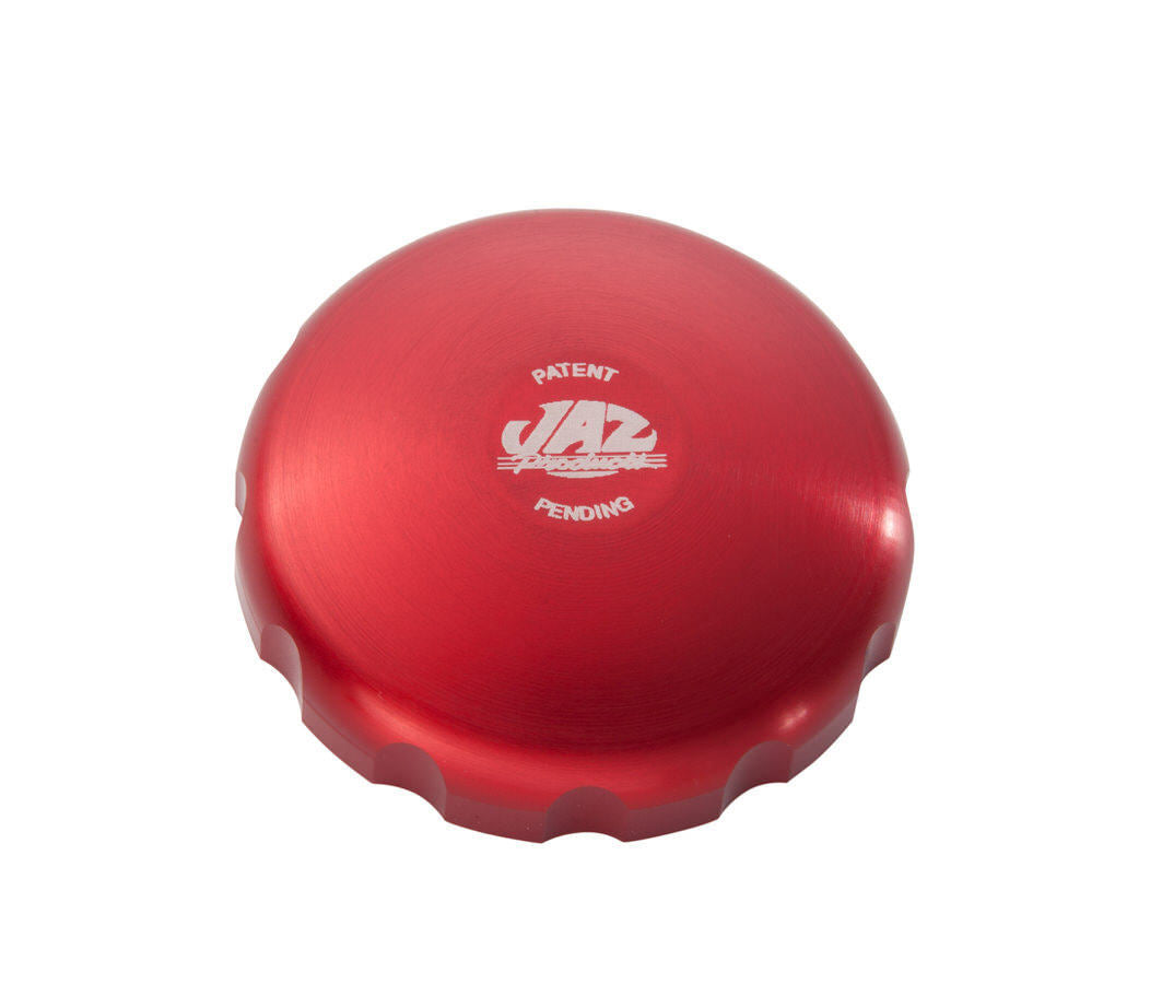 JAZ Products 340-452-06 2-5/8 Billet Twist Fuel Cap - Red Anodized JAZ Products 340-452-06