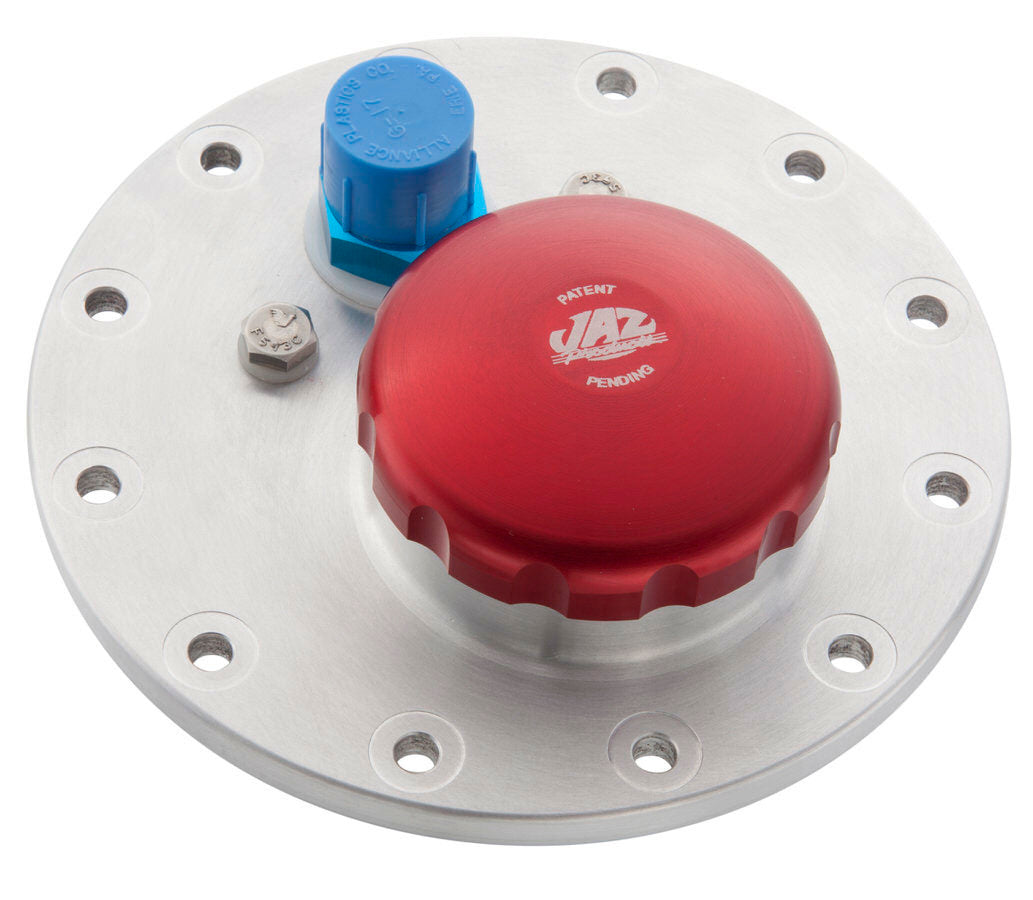 JAZ Products 391-452-06 2-1/2 12-Bolt Fuel Plate w/Billet Twist Cap JAZ Products 391-452-06