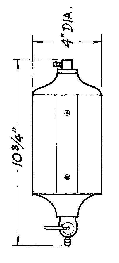 JAZ Products 600-025-01 Black Radiator Catch Can 1qt. JAZ Products 600-025-01
