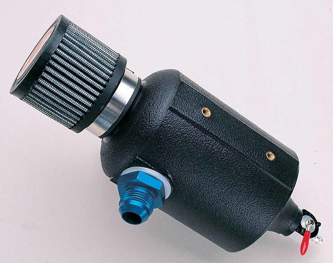 JAZ Products 605-225-01 Black Breather Tank w/-12an Fitting JAZ Products 605-225-01
