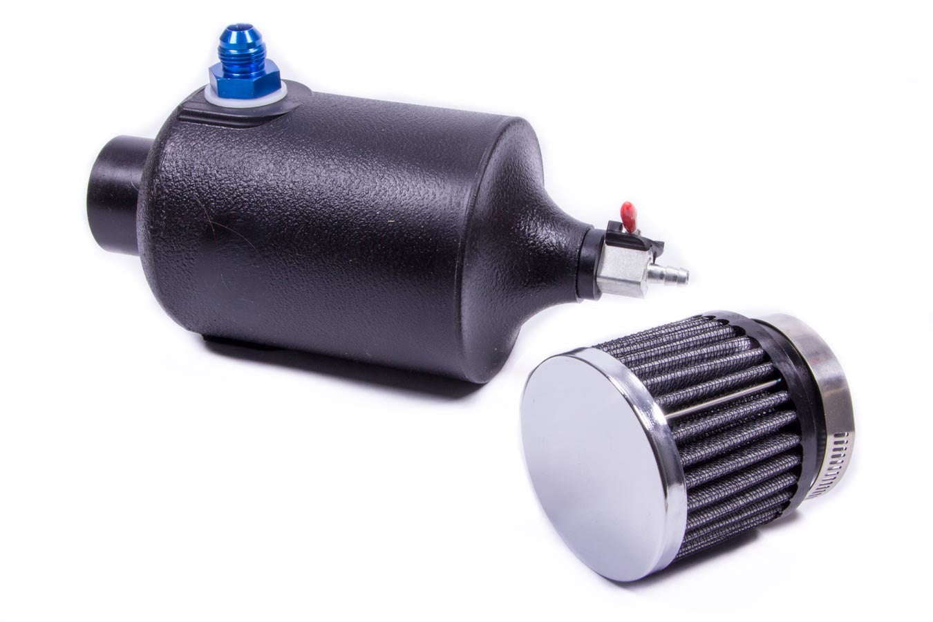 JAZ Products 605-825-01 Breather Tank w/-8an Fitting - Black JAZ Products 605-825-01