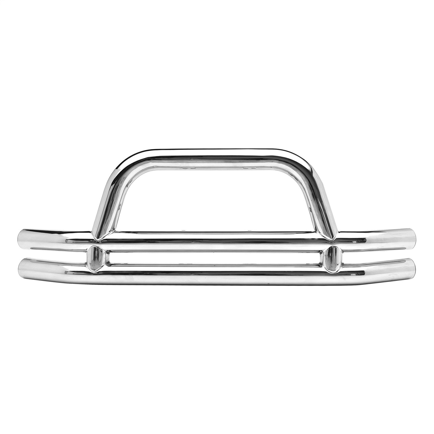Front Bumper; w/Hoop; Stainless Steel; No Drill Installation; Smittybilt JB44-FS