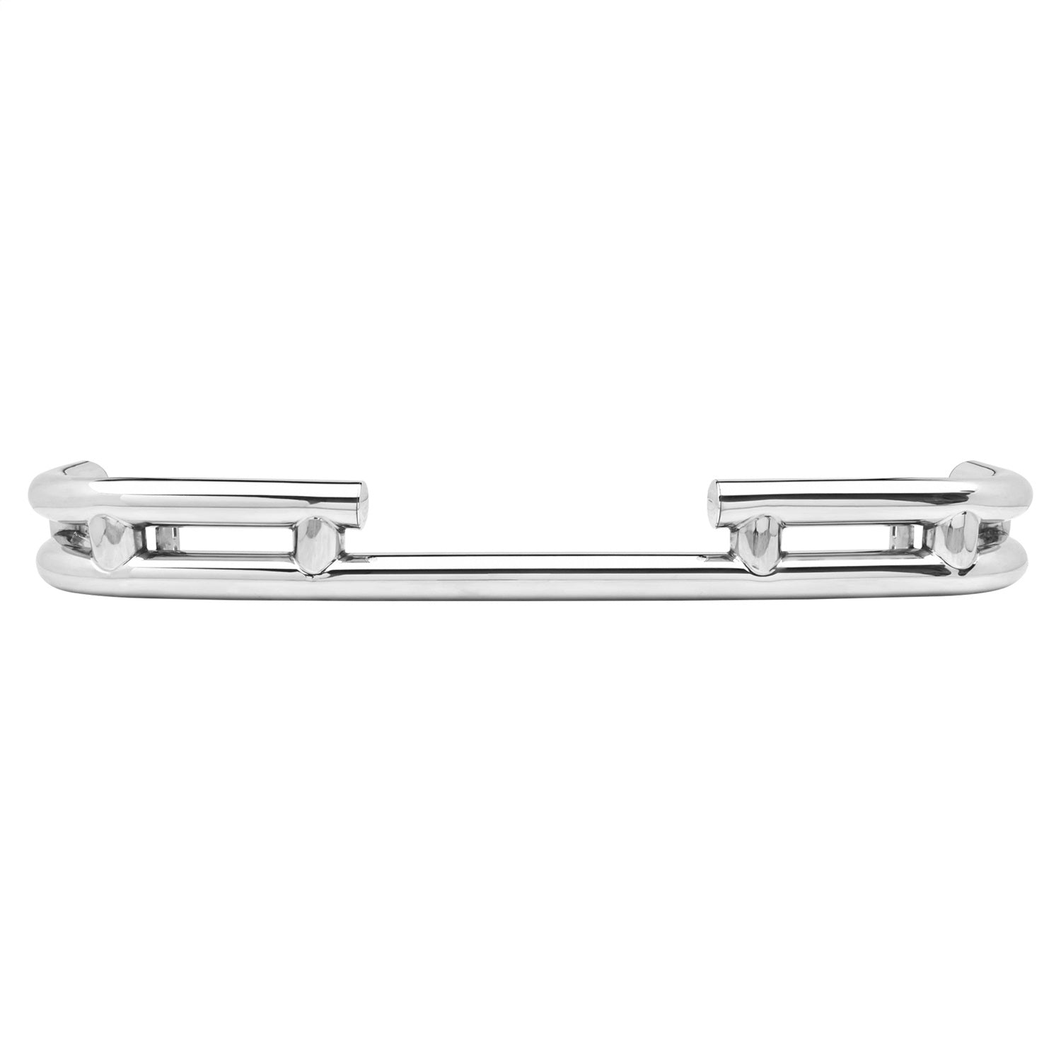 Rear Bumper; w/o Hitch; Stainless Steel; No Drill Installation; Smittybilt JB48-RS