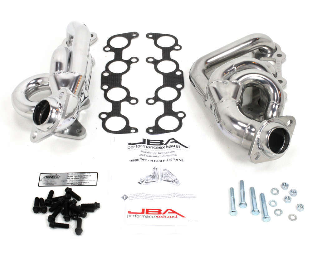 JBA PERFORMANCE EXHAUST 1688SJS Headers - Shorty Style Ford 11-14 F150 5.0L JBA PERFORMANCE EXHAUST 1688SJS